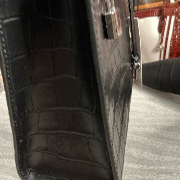 Marc Jacobs Black Croc-Embossed Tote - Picture 8 of 13